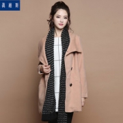 含49%羊毛！ Jeanswest  真维斯 女子单排扣毛呢大衣