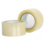 财霸 筒装透明胶带45mm*30M（2卷装）   1.9元
