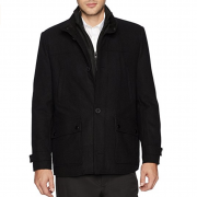 凯尼斯柯尔(KENNETH COLE) NEW YORK 男式单排扣羊毛外套  52%羊毛