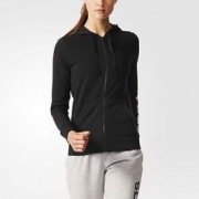 凑单品： adidas 阿迪达斯 Essentials Linear 女士运动卫衣