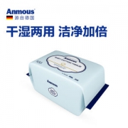 德国 Anmous 婴儿纯棉柔巾 100抽 沾水秒变毛巾