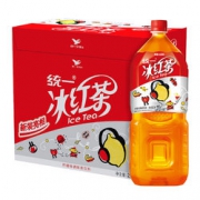 统一 冰红茶（柠檬味红茶饮料） 2L*6瓶 整箱装