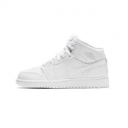 NIKE耐克AIR JORDAN1 RETRO HIGH新扣碎全白女鞋篮球鞋554725-110/ 554725-104