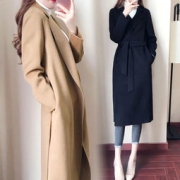 美绒王 毛呢外套女中长款