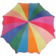 天堂伞 彩虹故事银胶三折晴雨伞