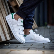 Adidas Stan Smith 男士魔术贴 绿尾