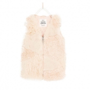ZARA 女童甜美毛绒保暖背心