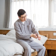 网易严选      男式双层纱家居服套装 2色