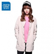 ​ Jeanswest 真维斯 女士中长款棒球领风衣