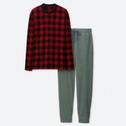 UNIQLO优衣库 男装摇粒绒起居套装