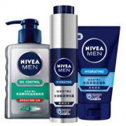 24日8点： NIVEA 妮维雅 控油补水抗痘 男士洁面套装