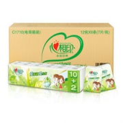 心相印 经典系列 茶语手帕纸 4层6条*12包