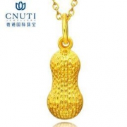 CNUTI 粤通国际珠宝 黄金吊坠 足金 花生 约1.2g