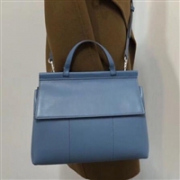 明星博主同款！TORY BURCH汤丽柏琦 T Satchel 女士手提包 湖泊蓝