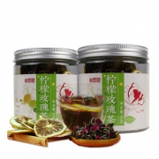 清新口感# 桂甄堂 柠檬玫瑰茶泡茶干片组合50g*2盒