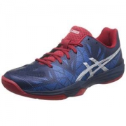 ASICS 亚瑟士 男 羽毛球鞋GEL-FASTBALL 3  E712N-5001 蓝色/白色/红色 42 *3件