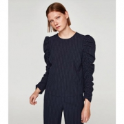 ZARA 女装细直条纹上衣