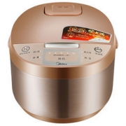 Midea 美的 MB-WRD5031A 金属拉丝机身 智能预约 黄晶内胆 5L 电饭锅