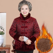蕴涵 中老年女唐装 加绒棉衣