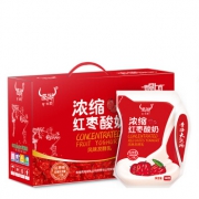 囤年货：圣湖 爱克林红枣青海酸奶180g*12袋/提礼盒装