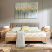 A家家具 北欧实木软靠床 框架款 150*200cm