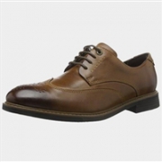 限UK7.5码，Rockport 乐步 Classic Break Wingtip 男士真皮烤花牛津鞋