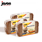 捷森 jason 黑麦面包 500g*3袋 德国原装进口
