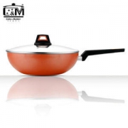 C&M CATE MAKER 麦饭石不沾炒锅 30cm 燃气/电磁灶通用