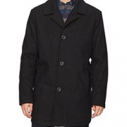 限L码！Kenneth Cole New York  男式羊毛混纺大衣