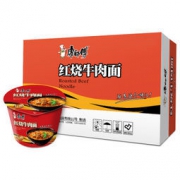 康师傅 红烧牛肉桶面 12桶 整箱装