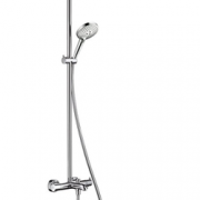 新低！Hansgrohe 汉斯格雅 27215000 双飞雨恒温三出水淋浴柱