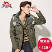 聚划算：0点前1小时，LONSDALE 龙狮戴尔 男秋冬季三合一户外冲锋衣