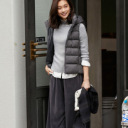 UNIQLO 优衣库 400723 女士连帽羽绒背心