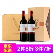 法国进口 邦妮庄园 干红葡萄酒 750ml*2支 波尔多产区 AOC级
