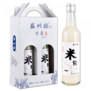 苏州桥 0.5度糯米酒 375ml*2瓶 青花礼盒装