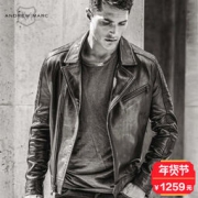 Andrew Marc MNY系列 男士翻领皮衣
