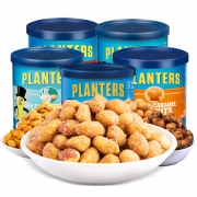 Planters 绅士 多味罐装美式盐焗鸡尾花生 170g*10罐