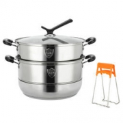 MAXCOOK 美厨 304不锈钢二层蒸锅 28CM *2件