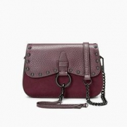 Rebecca Minkoff 瑞贝卡·明可弗 KEITH SMALL SADDLE 女士真皮斜挎包
