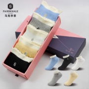 马克华菲 女士棉袜 船袜 5双