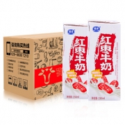 银桥 红枣营养牛奶早餐奶250ml*10盒*2件