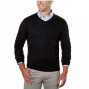 Calvin Klein 卡尔文·克莱 Merino wool男士V领羊毛衫