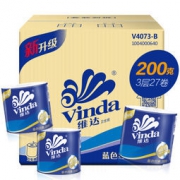 Vinda维达 蓝色经典 3层 200g 卫生卷纸 *27卷 整箱