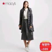 美国设计师品牌 BCBGeneration 中长款 女修身连帽羽绒服