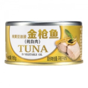 鱼家香 金枪鱼方便速食罐头 纯黄豆油油浸  纯白肉185g／罐 *32件