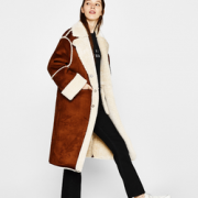 Bershka 女士亚洲限定秋冬双面仿麂皮长款大衣 06489111700  199元包邮