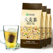 喜乐田园 浓香烘焙大麦茶 210g*3罐 独立小包装