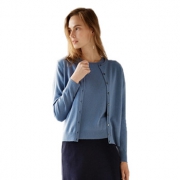 UNIQLO优衣库 女士羊绒圆领开衫开衫