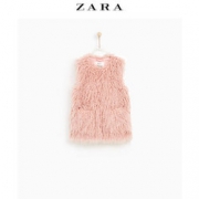 ZARA 03791704620 儿童人造皮草背心