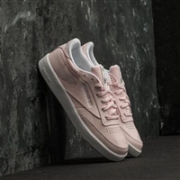 Reebok锐步Classics Club C 85 Sneakers 女款经典复古粉色运动鞋